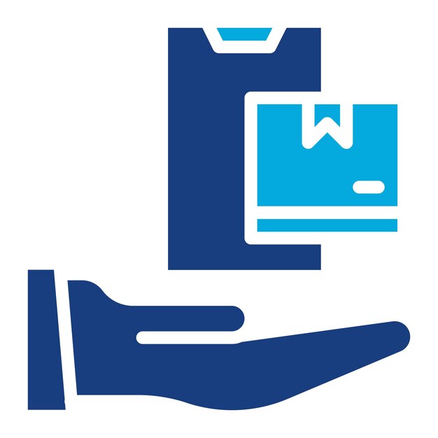Imagen vectorial del icono del portador del paquete Se puede utilizar para el comercio
