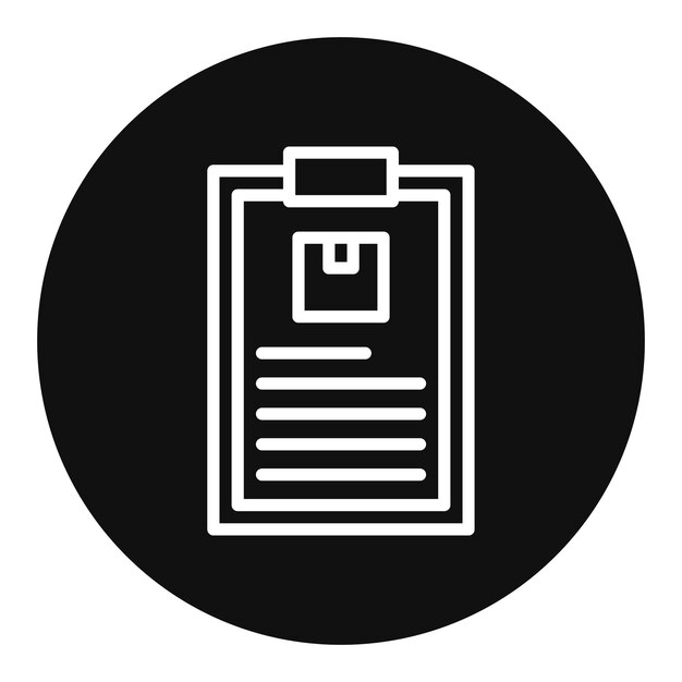 Imagen vectorial del icono del portapapeles del paquete Se puede utilizar para el almacén