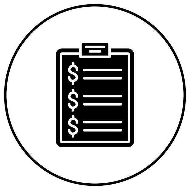 Imagen vectorial del icono del portapapeles Se puede usar para negocios