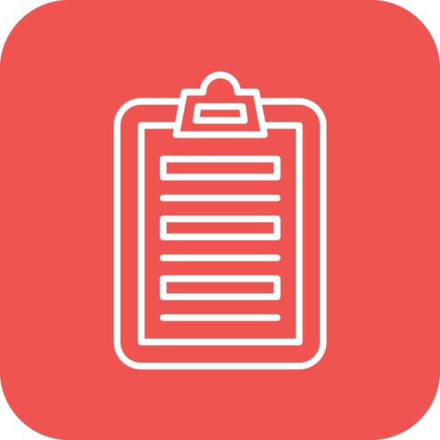 La imagen vectorial del icono del portapapeles se puede utilizar para la biblioteca