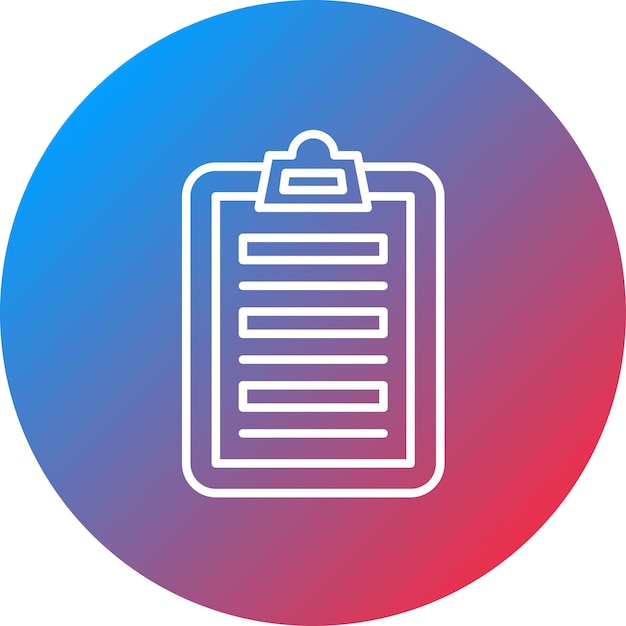 La imagen vectorial del icono del portapapeles se puede utilizar para la biblioteca