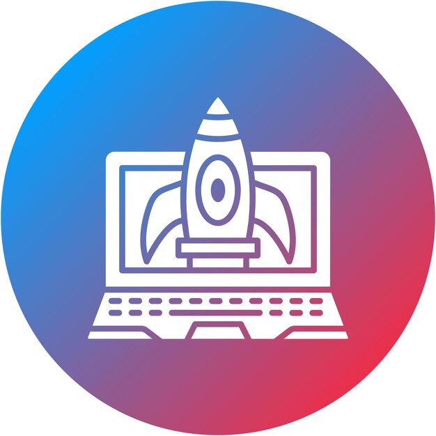 Imagen vectorial del icono del portátil Se puede utilizar para el arranque
