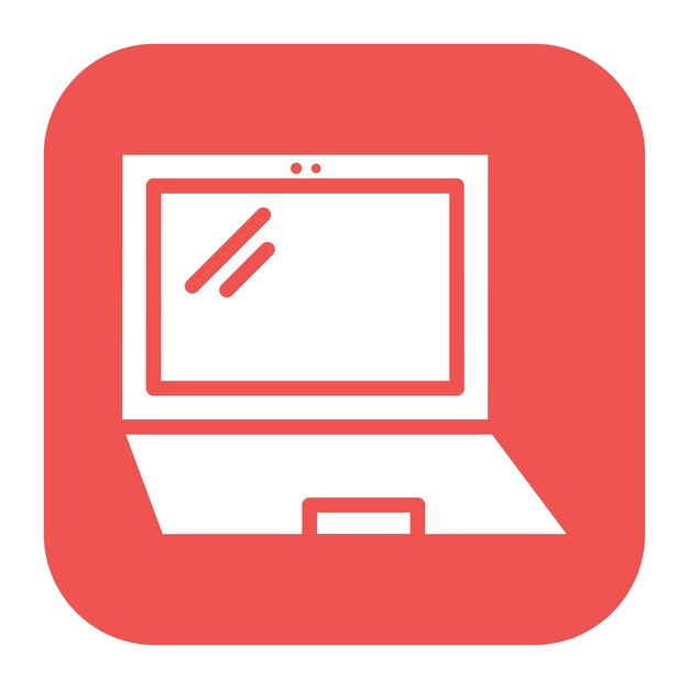 Imagen vectorial de icono de portátil Puede utilizarse para la realidad aumentada