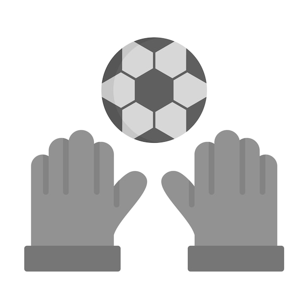 Vector imagen vectorial del icono del portero se puede usar para el fútbol