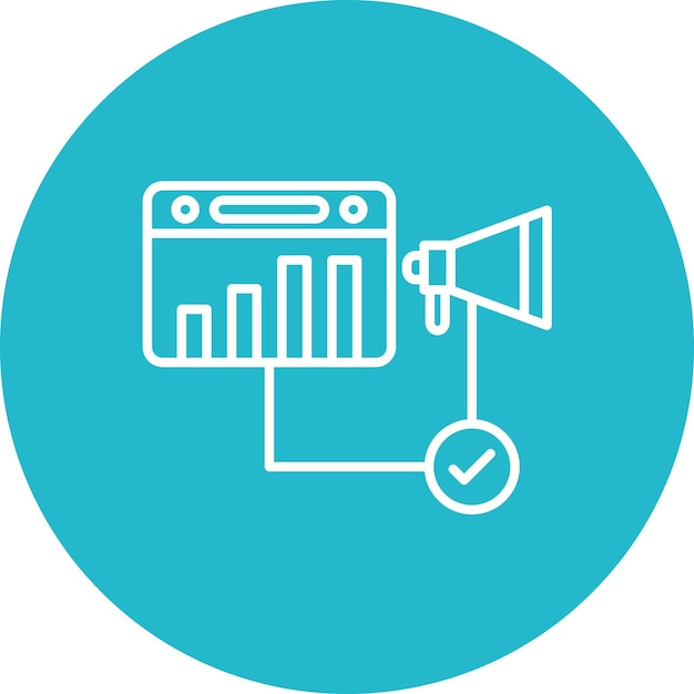Imagen vectorial de icono de posición promedio Se puede usar para la agencia de redes sociales