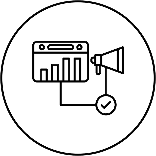 Imagen vectorial de icono de posición promedio Se puede usar para la agencia de redes sociales