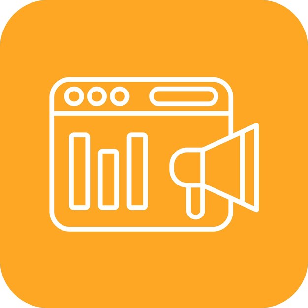 Imagen vectorial de icono de posición promedio Se puede utilizar para el marketing en Internet