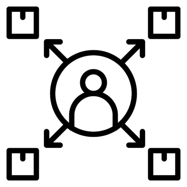 Imagen vectorial de icono de posicionamiento de mercado Puede utilizarse para la investigación de mercado