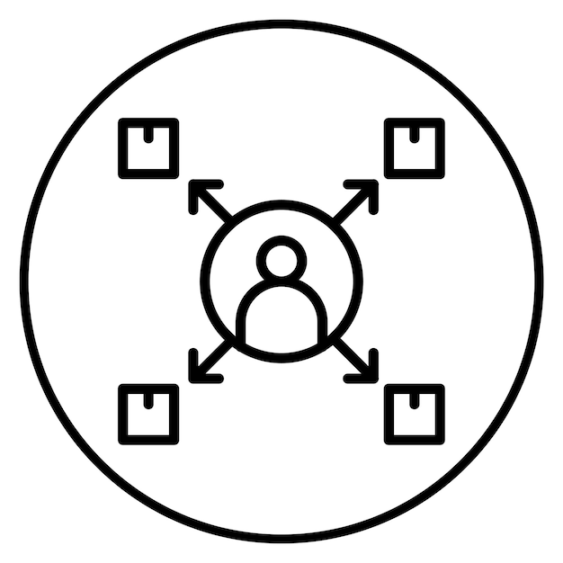 Imagen vectorial de icono de posicionamiento de mercado Puede utilizarse para la investigación de mercado