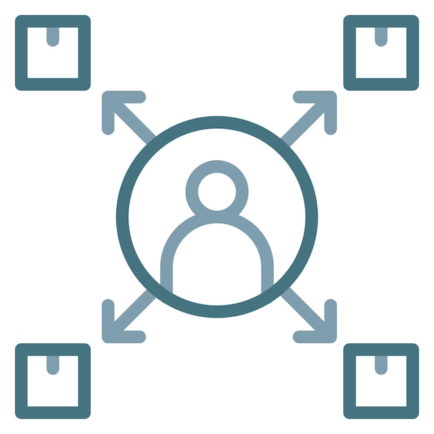 Imagen vectorial de icono de posicionamiento de mercado Puede utilizarse para la investigación de mercado