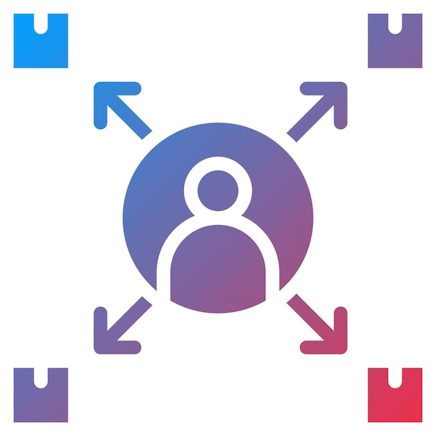 Imagen vectorial de icono de posicionamiento de mercado Puede utilizarse para la investigación de mercado