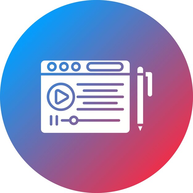 Imagen vectorial de icono de PostScript Se puede utilizar para la escritura de copias