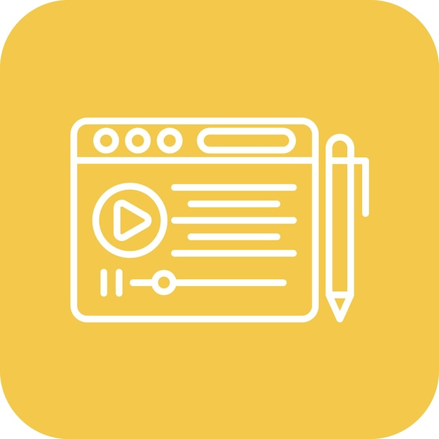 Imagen vectorial de icono de PostScript Se puede utilizar para la escritura de copias