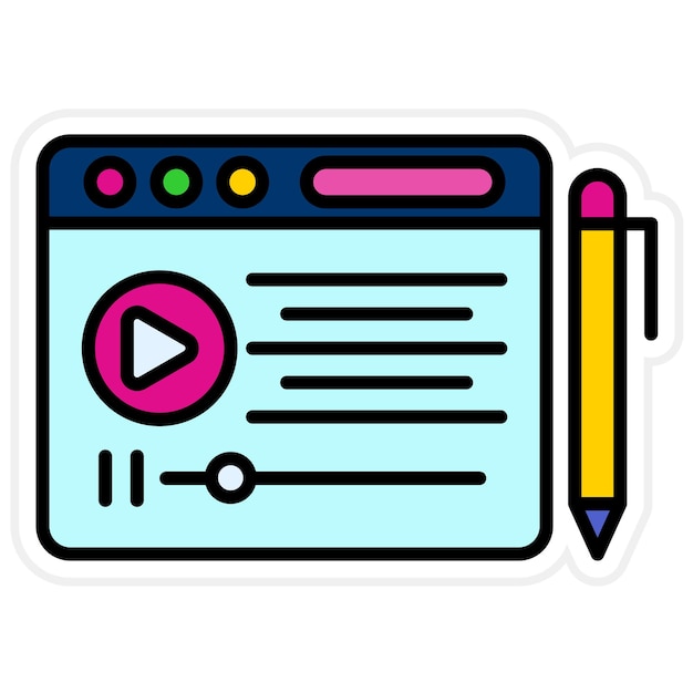 Imagen vectorial de icono de PostScript Se puede utilizar para la escritura de copias