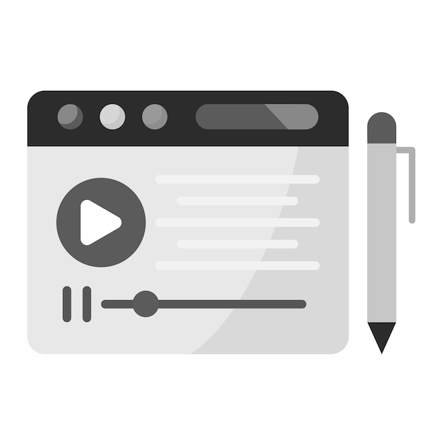 Imagen vectorial de icono de PostScript Se puede utilizar para la escritura de copias