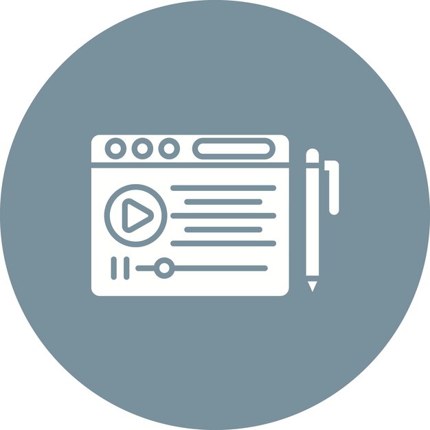 Imagen vectorial de icono de PostScript Se puede utilizar para la escritura de copias