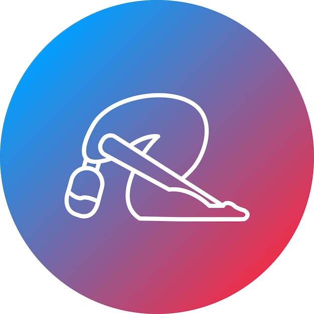 La imagen vectorial del icono de la postura de la liebre se puede utilizar para la aptitud física