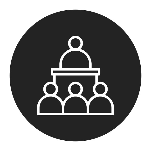Imagen vectorial de icono potencial de liderazgo Se puede utilizar para la caza de cabezas