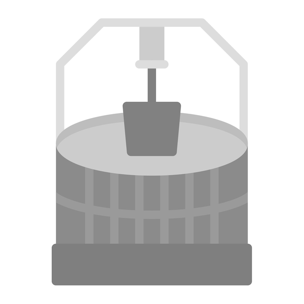 Imagen vectorial del icono del pozo de Zamzam Se puede usar para la peregrinación del Hajj