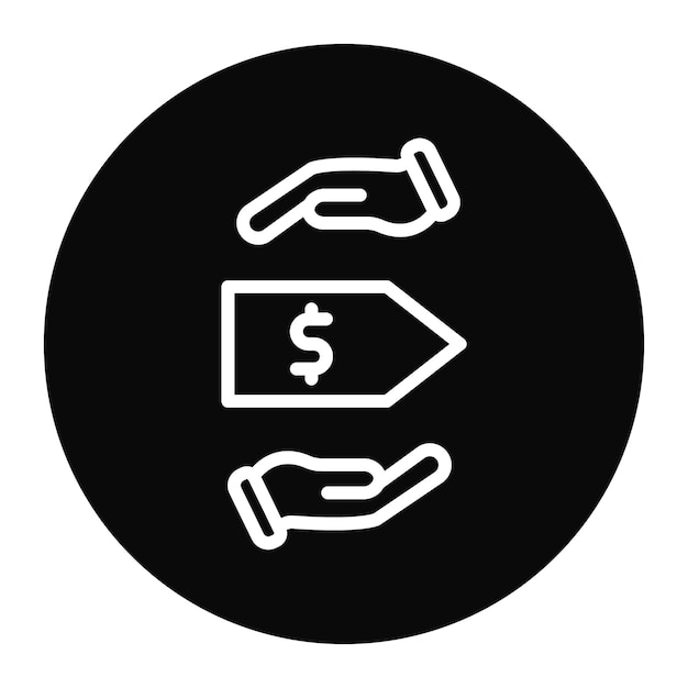 Imagen vectorial del icono de precio de compra Se puede utilizar para concesionarios de automóviles