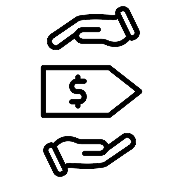 Imagen vectorial del icono de precio de compra Se puede utilizar para concesionarios de automóviles