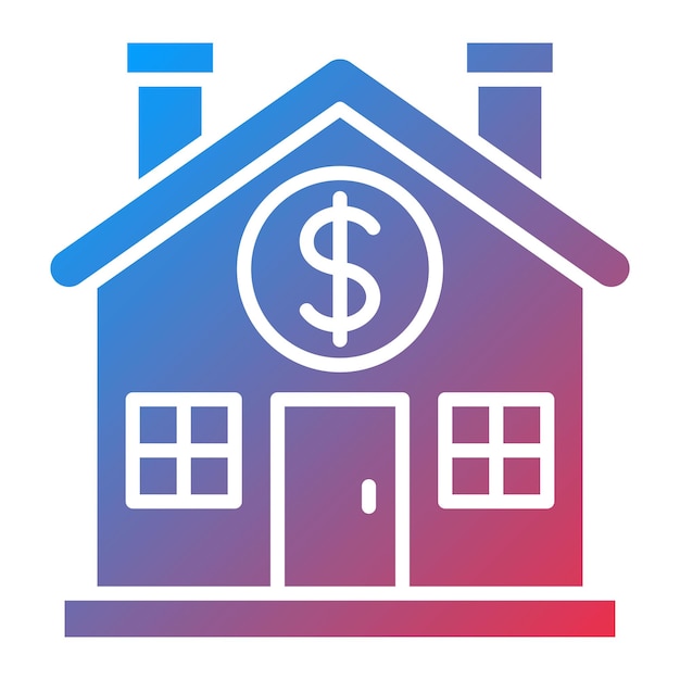 Imagen vectorial de icono de precio de inicio Se puede utilizar para banca y finanzas