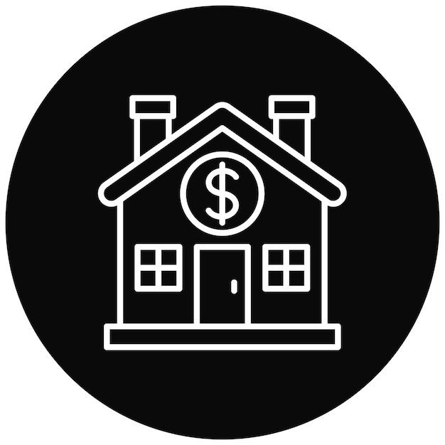Imagen vectorial de icono de precio de inicio Se puede utilizar para banca y finanzas