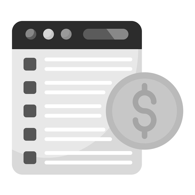 Imagen vectorial del icono de precio Se puede utilizar para la redacción