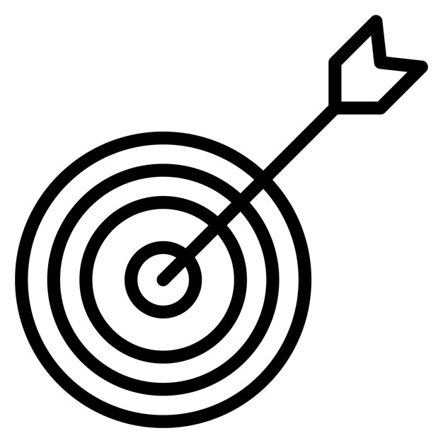 Imagen vectorial del icono de precisión Se puede utilizar para los valores básicos