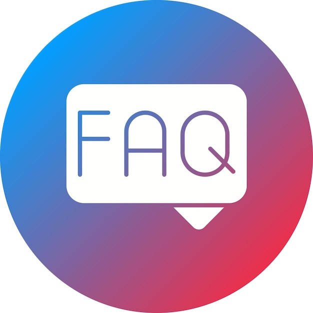 Imagen vectorial de icono de preguntas frecuentes Puede utilizarse para personas de negocios