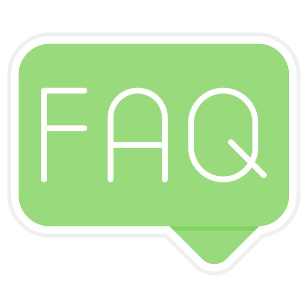 Imagen vectorial de icono de preguntas frecuentes Puede utilizarse para personas de negocios