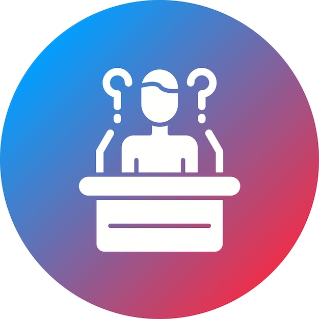 Imagen vectorial del icono de las preguntas Se puede utilizar para la redacción