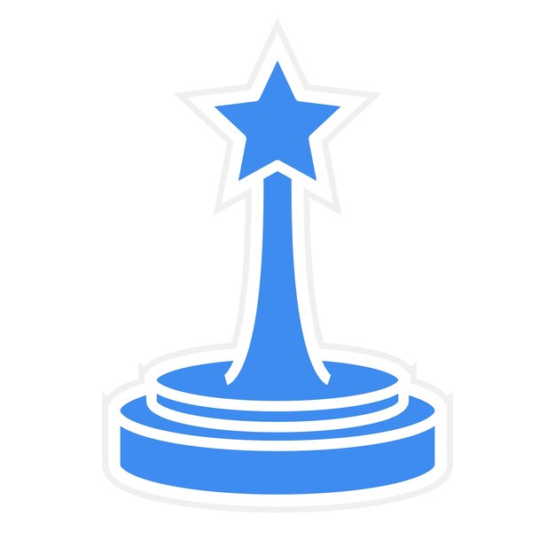 Imagen vectorial del icono del premio Oscar Se puede usar para la producción de video
