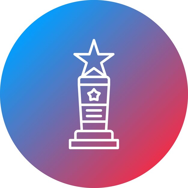 Imagen vectorial del icono del premio Se puede usar para Cinema