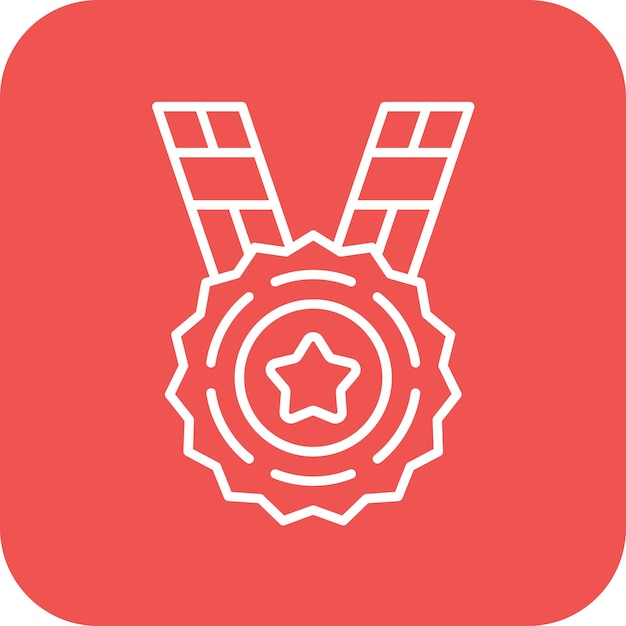 Imagen vectorial del icono del premio Se puede utilizar para la educación en línea