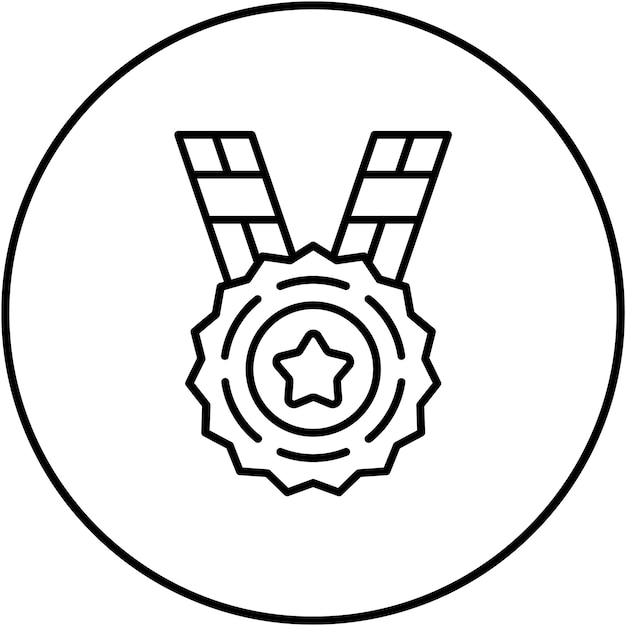 Imagen vectorial del icono del premio Se puede utilizar para la educación en línea