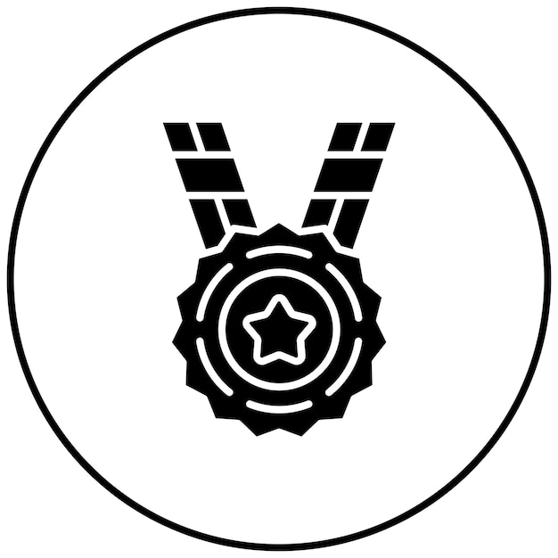 Imagen vectorial del icono del premio Se puede utilizar para la educación en línea