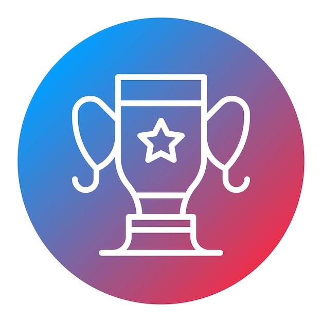 Imagen vectorial del icono del premio Se puede utilizar para el tiro con arco