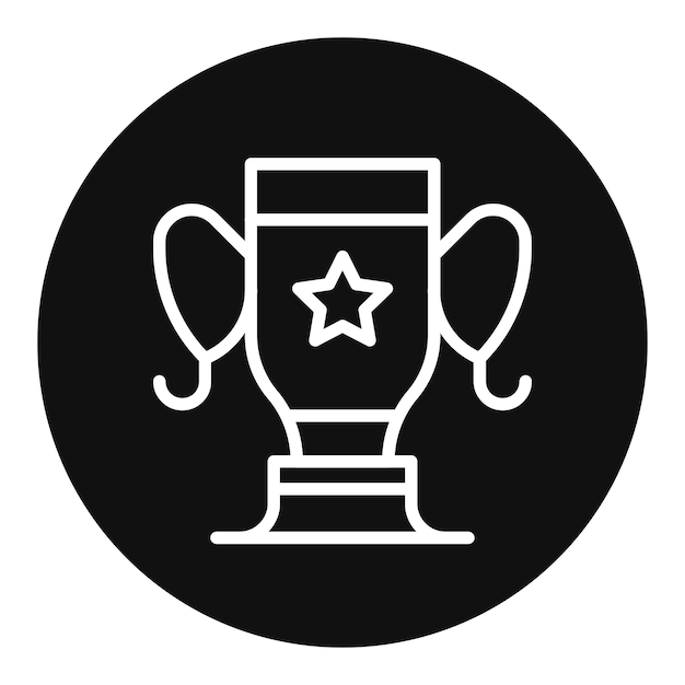 Imagen vectorial del icono del premio Se puede utilizar para el tiro con arco