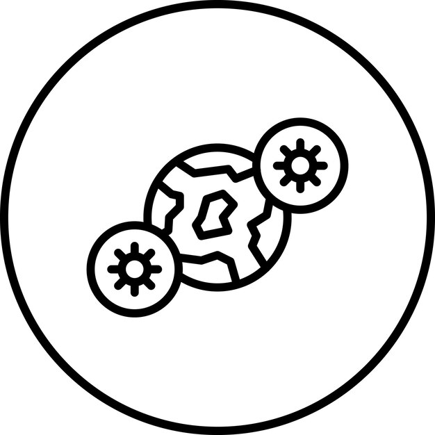 Imagen vectorial del icono de preparación para pandemias Se puede utilizar para enfermedades infecciosas