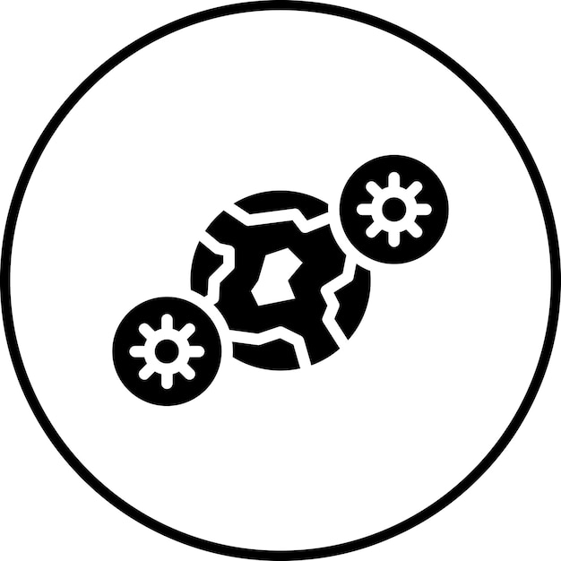 Imagen vectorial del icono de preparación para pandemias Se puede utilizar para enfermedades infecciosas