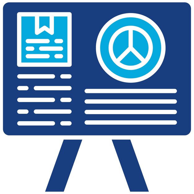Imagen vectorial del icono de presentación Se puede utilizar para el arranque