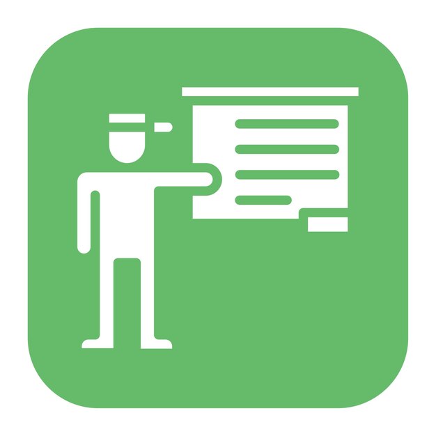 Imagen vectorial del icono de la presentación Se puede utilizar para reuniones de negocios