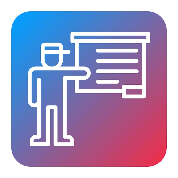 Imagen vectorial del icono de la presentación Se puede utilizar para reuniones de negocios