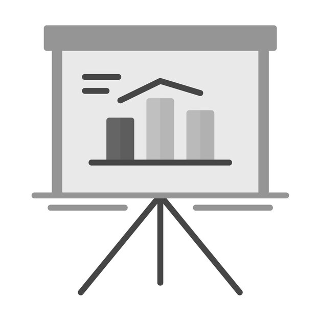 Imagen vectorial de icono de presentación Puede utilizarse para comunicaciones