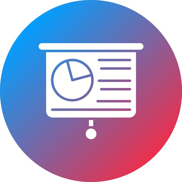 Imagen vectorial de icono de presentación Puede utilizarse para personas de negocios