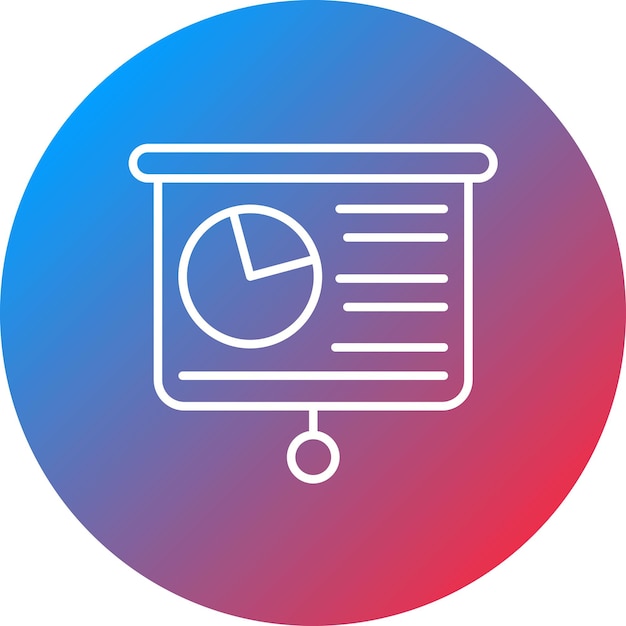 Imagen vectorial de icono de presentación Puede utilizarse para personas de negocios
