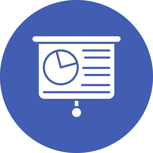 Imagen vectorial de icono de presentación Puede utilizarse para personas de negocios