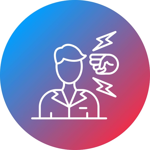 Imagen vectorial del icono de presión de los compañeros Se puede usar para la inteligencia emocional