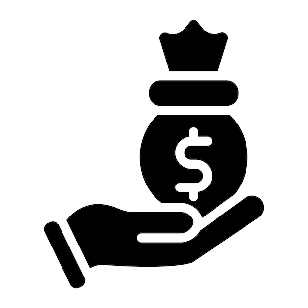 Imagen vectorial del icono del préstamo personal Se puede utilizar para el préstamo